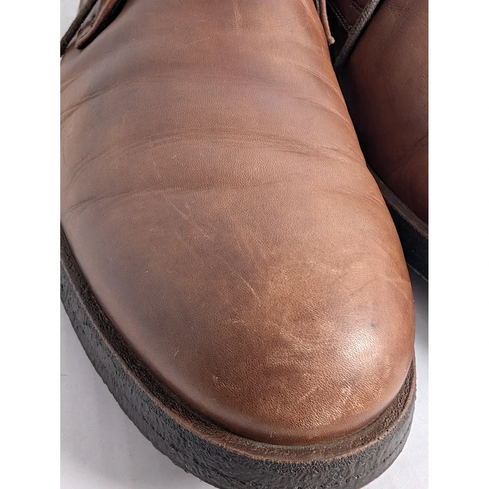 To Boot New York Men's Brown Leather Chukka Desert Boots Size 10 EU 44 Lace Up